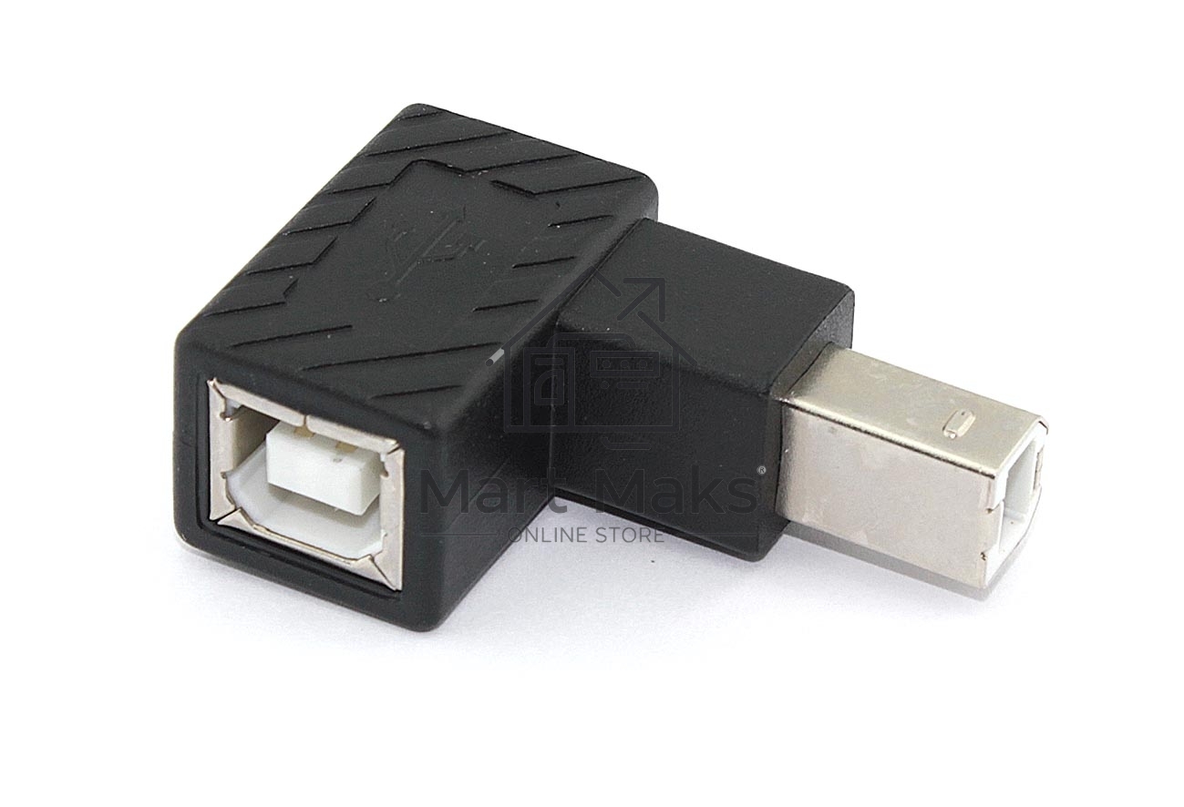 Угловой удлинитель USB Type B с поворотом вправо