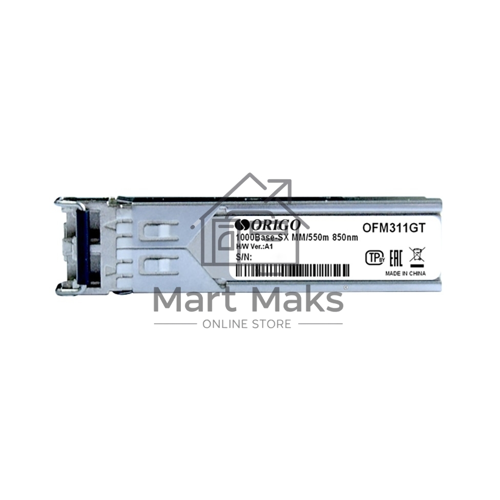 Трансивер Origo OFM311GT, оптич. SFP MM duplex 1Гбит/с Tx:850нм до 0.55км