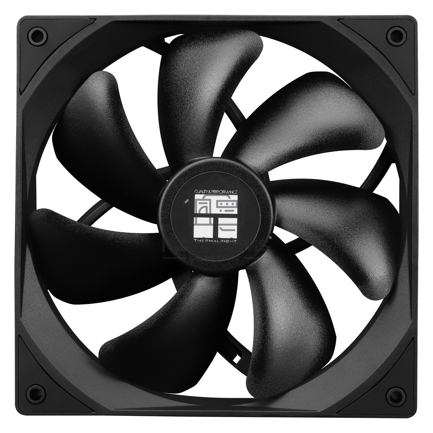 Кулер для корпуса Thermalright TL-C14C черный (140x140x25mm, 4-pin PWM, 75.8CFM, 26.4dBA, 1500RPM)