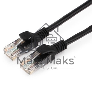 Патч-корд медный UTP Cablexpert PP10-7.5M/BK cat.5e, 7.5м, литой, многожильный, черный