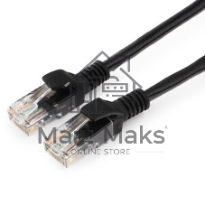Патч-корд медный UTP Cablexpert PP10-7.5M/BK cat.5e, 7.5м, литой, многожильный, черный