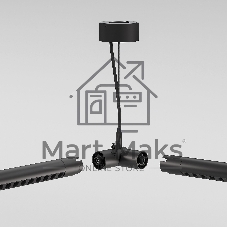 Набор подвеса угловой с вводом питания (черный) 85195/00 Module System