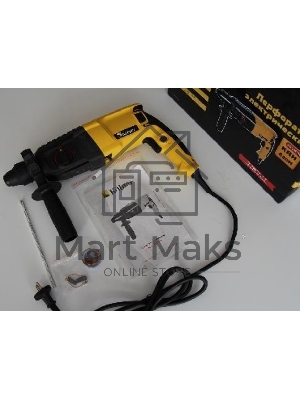 Перфоратор KOLNER KRH 820H (820 Вт, SDS+, 2,5Дж,1150 об/мин, 3 режима, макс.диам.сверл(бетон) 26мм, ПВХ кабель 2м.)