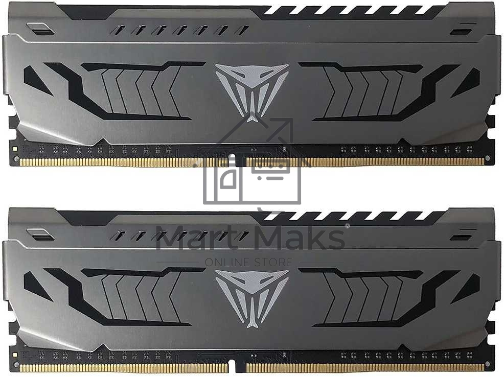 Оперативная память Patriot Viper Steel, DDR4, 16GB (2x8 GB), 3600 MHz, CL17, DIMM, радиатор, черный