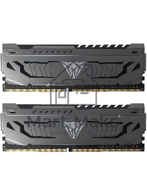 Оперативная память Patriot Viper Steel, DDR4, 16Gb (2x8 GB), 3600 MHz, CL17, DIMM, радиатор, черный