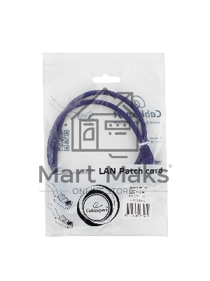 Патч-корд UTP Cablexpert кат.5e, 0.25м, литой, многожильный, фиолетовый