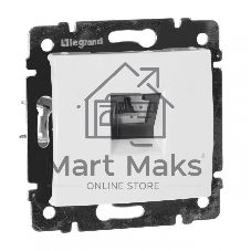 Legrand Legrand 774438 Розетка телефонная Valena RJ11 4 контакта 1 коннектор (белая)