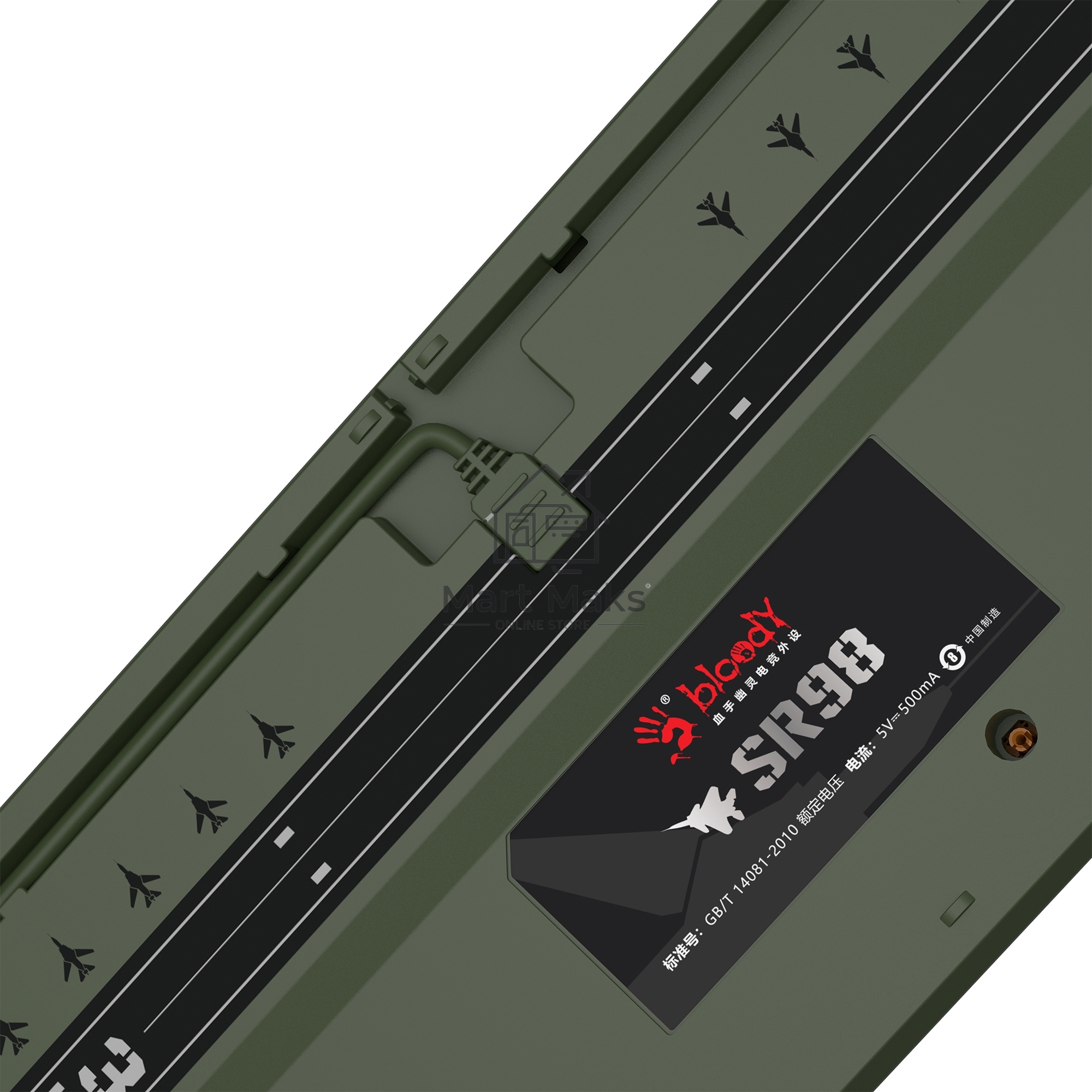Клавиатура A4Tech Bloody S98 Aviator механическая зеленый USB for gamer LED (S98 AVIATOR)