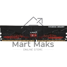 Оперативная память AMD Radeon R7, DDR4, 16GB, 2666MHz, CL16, DIMM, с радиатором, черный