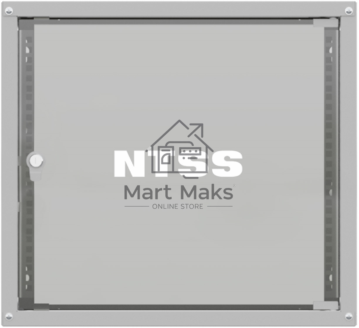 Шкаф коммутационный NTSS Lime (NTSS-WL12U5560GS) настенный 12U 550x600 мм пер. дв. стекл несъемн. бок. пан. 30 кг серый 110 град. IP20 сталь