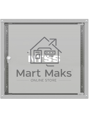 Шкаф коммутационный NTSS Lime (NTSS-WL12U5560GS) настенный 12U 550x600мм пер.дв.стекл несъемн.бок.пан. 30кг серый 110град. IP20 сталь