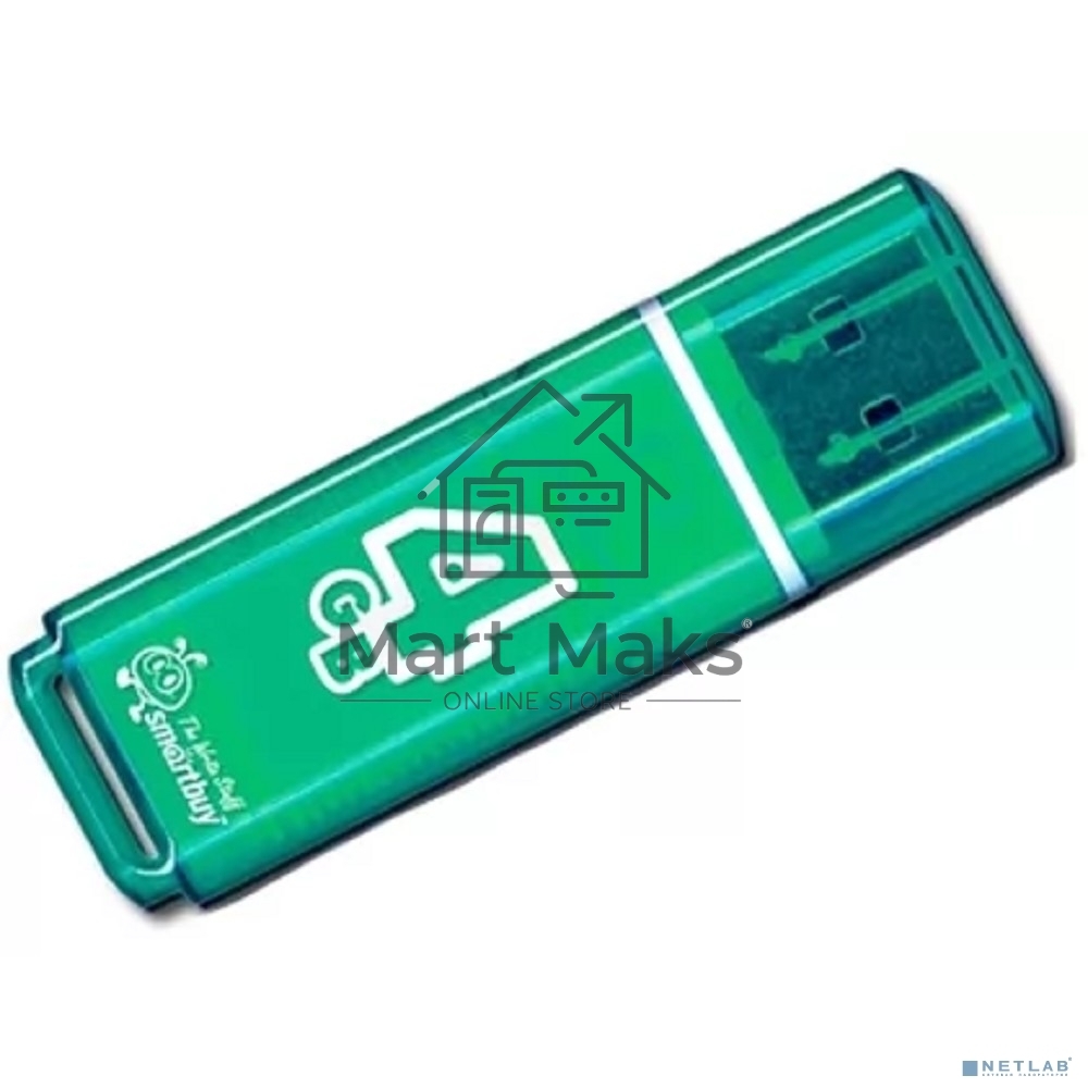 Флешка USB R/W R/W SmartBuy 4Gb USB Drive <USB2.0> SmartBuy Glossy series Green (SB4GBGS-G)