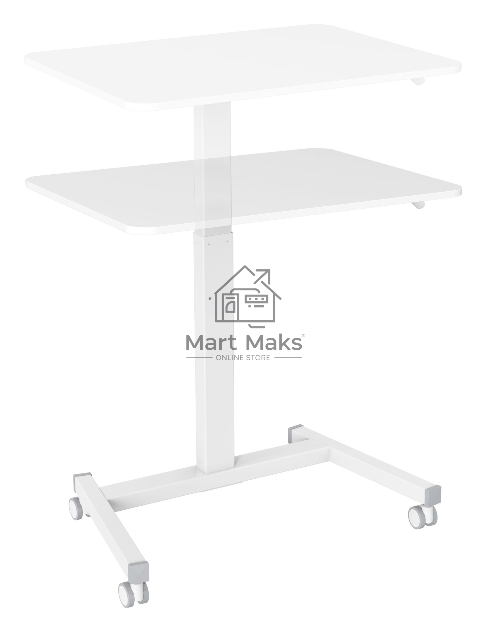 Стол для ноутбука Cactus VM-FDS102 столешница МДФ белый 80x60x122см (CS-FDS102WWT)