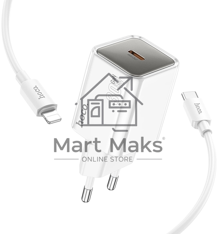 Сетевое зарядное устройство Hoco N47 Glorious 30W 3A (PD) белый PD30W