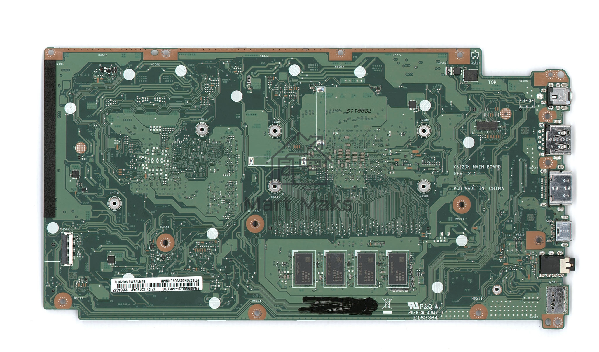 Материнская плата для Asus X512DA 4G/R3-3250U 90NB0LZ0-R00140