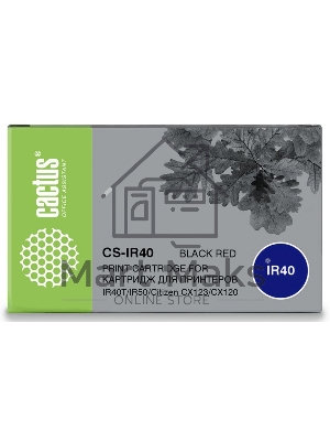 Картридж матричный Cactus CS-IR40 черный/красный (300 000 знаков) для Citizen IR40T/IR50/Citizen CX123/CX120