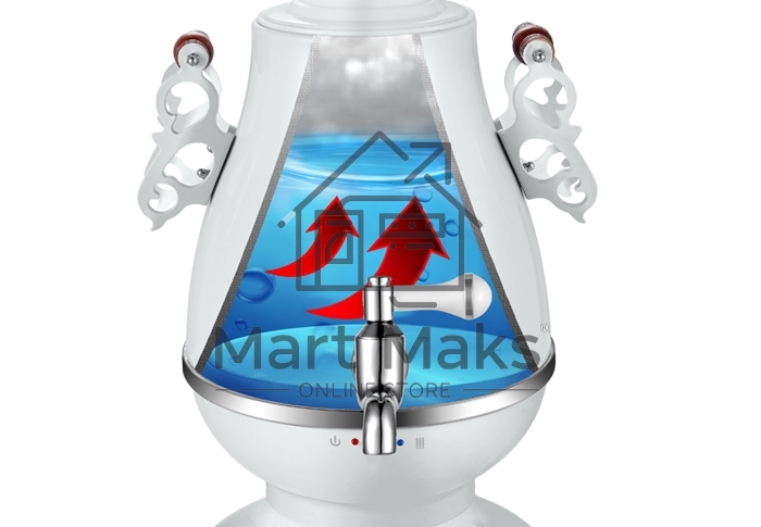 Самовар Centek CT-0091 A (белый+рисунок) 4.0л, 2300Вт, поддерж.t + LED индикатор