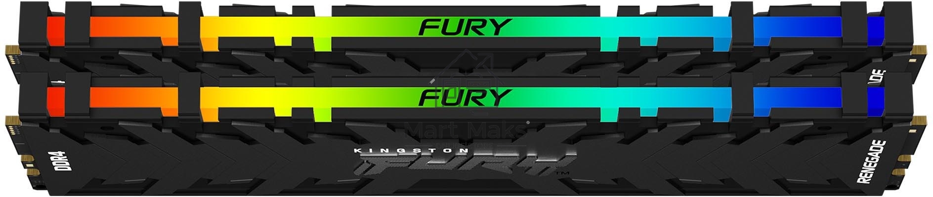 Оперативная память Kingston 16GB DDR4 4600MHz (2*8Gb) DIMM CL19 FURY Renegade RGB
