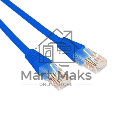 Патч-корд U/UTP Rexant cat.5e, RJ45-RJ45, 26AWG, ZH нг(А)-HF, синий, 5 м