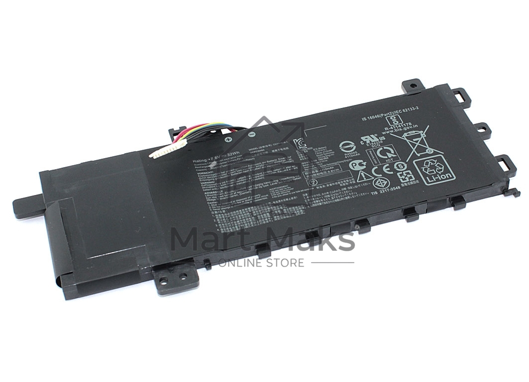 Аккумуляторная батарея для ноутбука Asus VivoBook X512UF (B21N1818-1) 7.6V 32Wh Orig