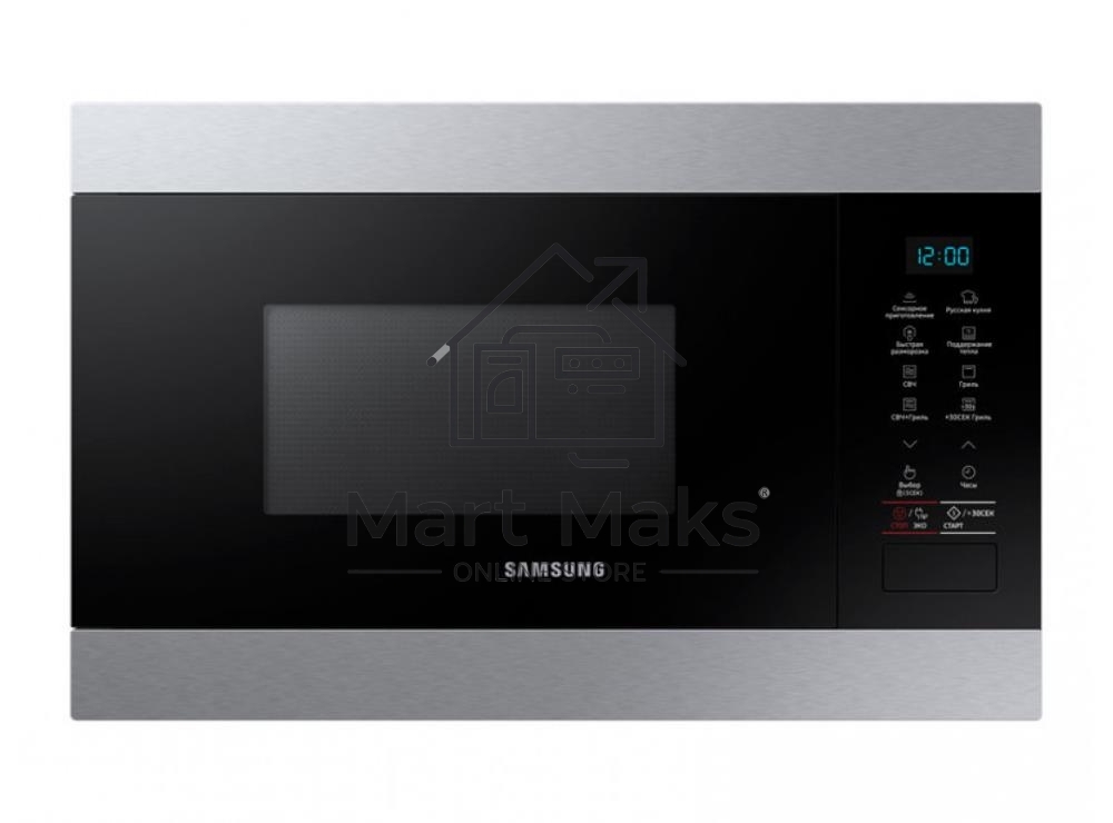 Микроволновая печь 22L GRILL MG22M8074AT/BW Samsung, встраиваемая