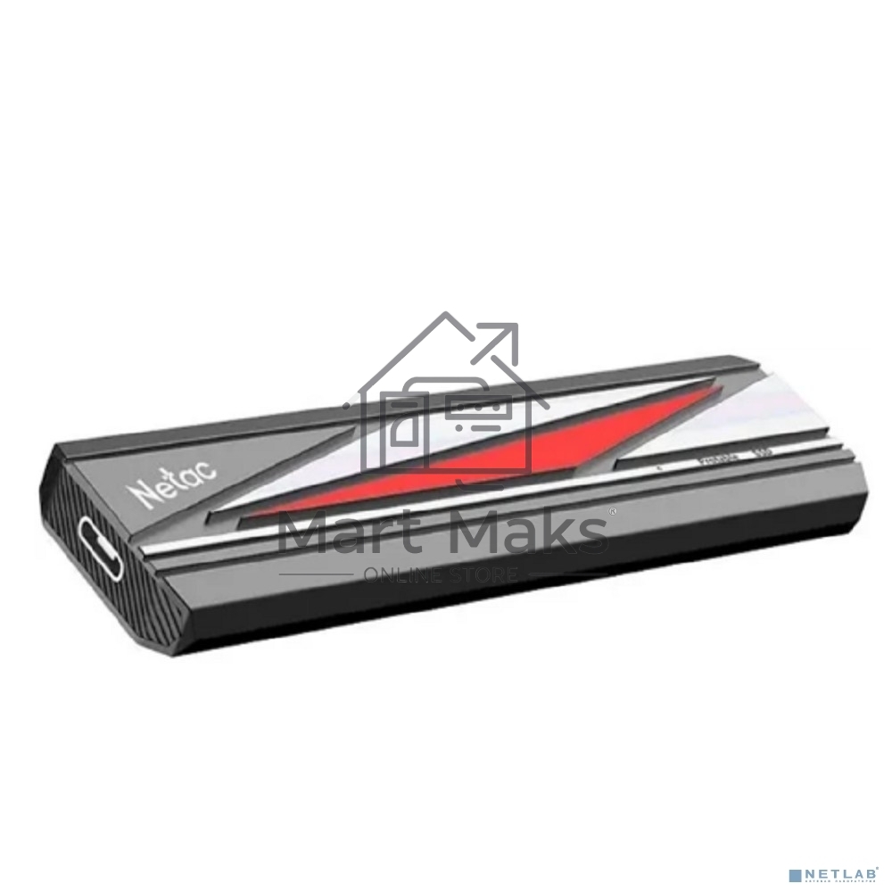 Внешний накопитель SSD Netac ZX20L 512GB USB 3.2 Gen 2 Type-C External SSD, R/W up to 2000MB/1800MB/s, with USB C to A cable and 20Gbps USB C to C cable, 5Y wty