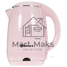 Чайник электрический Sakura SA-2147P 1.8 л, нерж+фиолет д