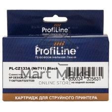 Комплект струйных картриджей PL-CZ130A/CZ131A/CZ132A/CZ133A (№711) для принтеров HP DesignJet T120/125/130/520/525/530 с чернилами на водной основе Black/Cyan/Magenta/Yellow 80/3*29 мл ProfiLine