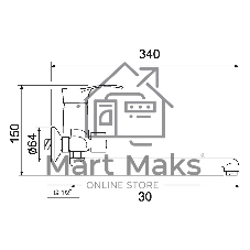 SL86-006E Смеситель для ванны, ø35