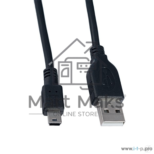 Кабель PERFEO USB2.0 A вилка - Mini USB 5P вилка, 1 м (U4301)
