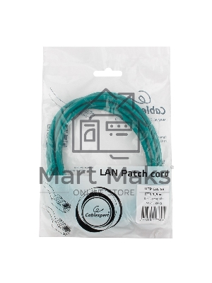 Патч-корд UTP Cablexpert кат.5e, 1.5м, литой, многожильный (зеленый)