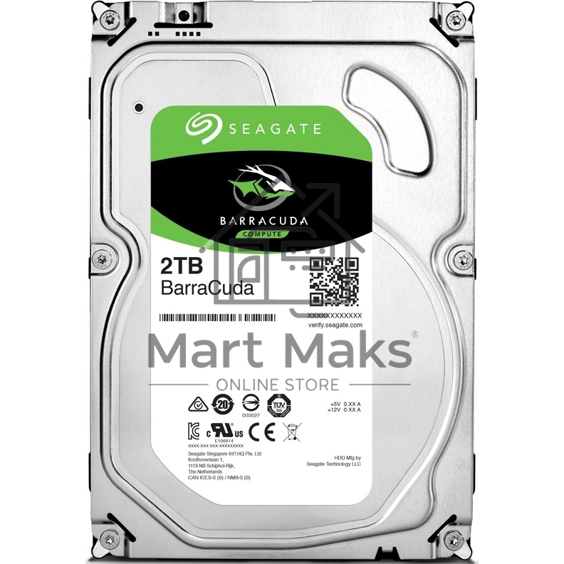 Жесткий диск Seagate Barracuda 2TB 7200RPMSATA6GB/S 256MB ST2000DM008 3.5