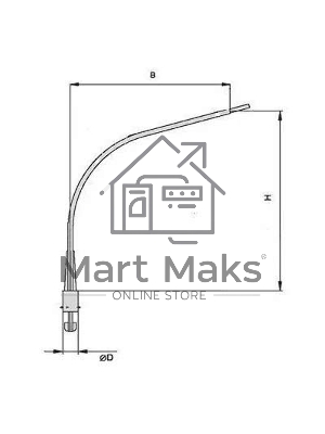 Кронштейн К1К-1.0-1.0-0.1-0.048 гор. цинк. Пересвет В00002728