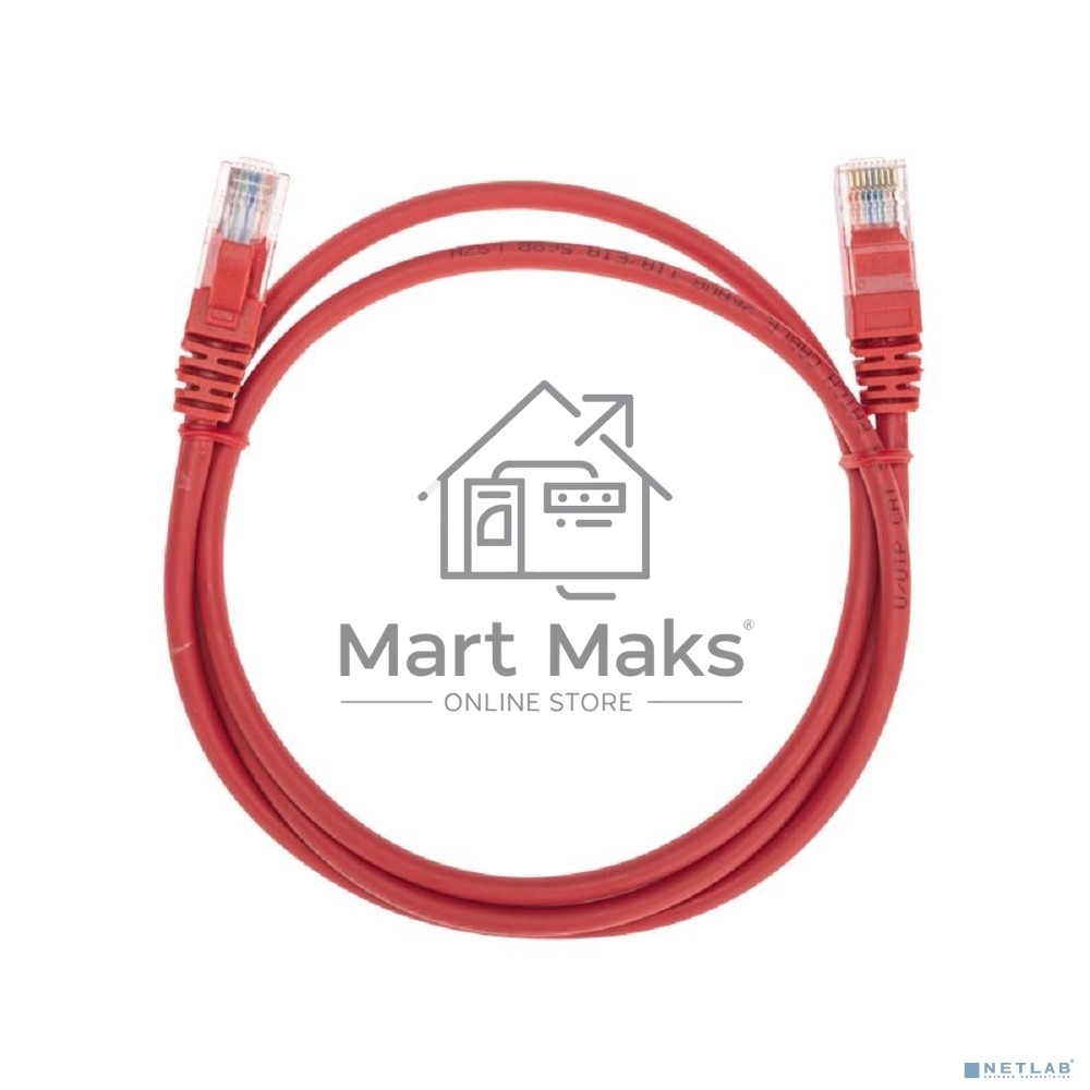 Патч-корд U/UTP Rexant cat.5e, RJ45-RJ45, 26AWG, ZH нг(А)-HF, красный, 1 м