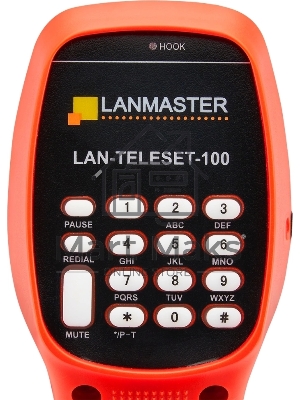 Трубка телефонная Lanmaster LAN-TELESET-100 для тестирования красный