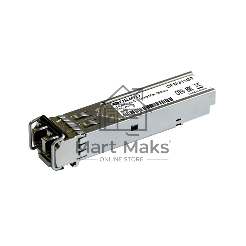 Трансивер Origo OFM311GT, оптич. SFP MM duplex 1Гбит/с Tx:850нм до 0.55км