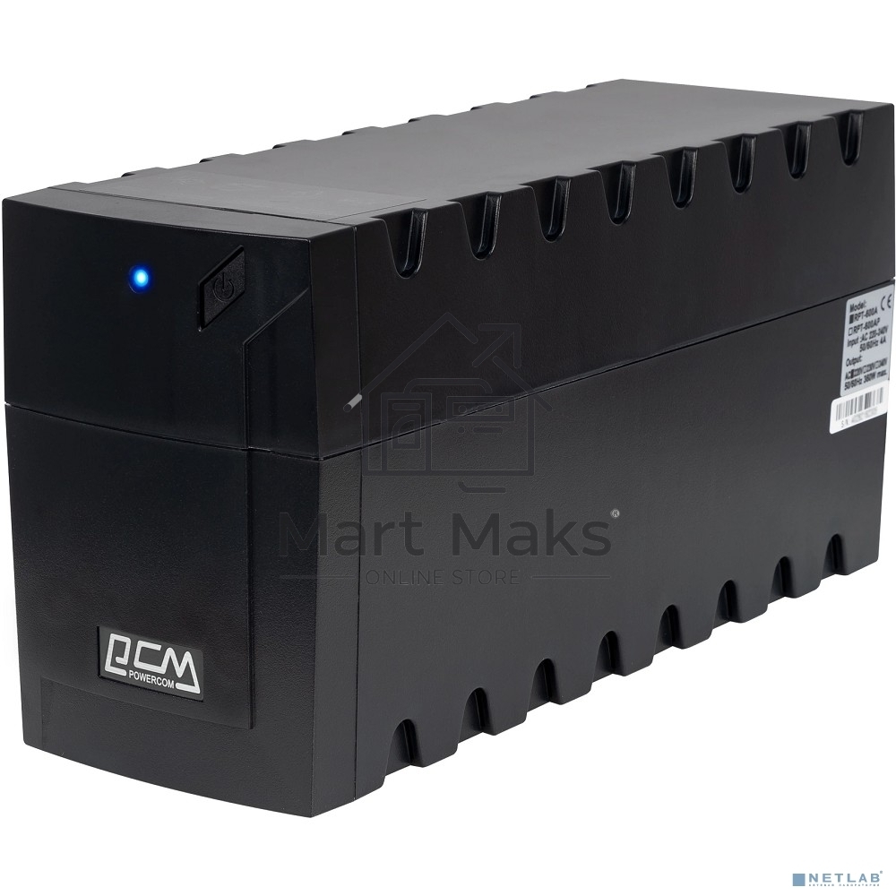 Источник бесперебойного питания Powercom Raptor RPT-600AP SE 360Вт 600ВА черный
