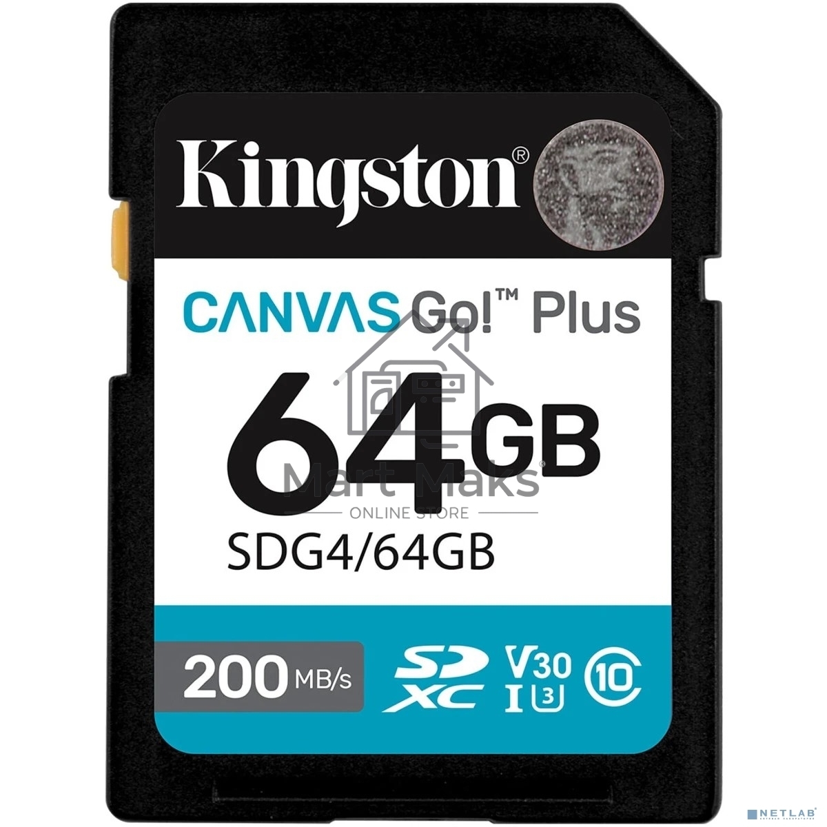Флеш карта SDXC 64Gb Kingston SDG4/64Gb Canvas Go! Plus w/o adapter