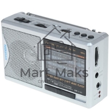 Радиоприемник портативный Hyundai H-PSR160 серебристый USB microSD