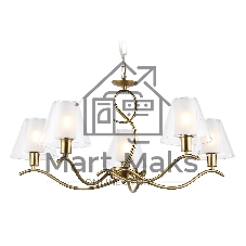 Люстра Ambrella light LH57091/5 BS/FR латунь/белый матовый E14/5 max 40W D690*790