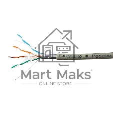 Кабель SkyNet Light FTP indoor 4x2x0,46, медный, FLUKE TEST, кат.5e, однож., 100 м, box, серый