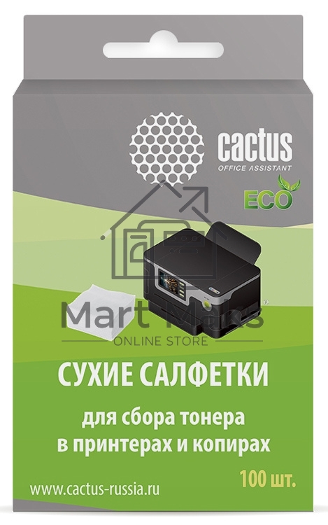 Салфетки Cactus CS-P2003E для принтеров и копиров 100шт сухих