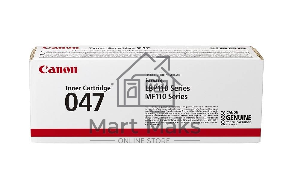 Картридж лазерный Canon 047 BK черный (1600 стр.) для Canon LBP112/LBP113W