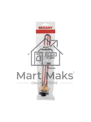 Нагревательный элемент для бойлера ТЭН RDT 1,2 кВт, термостат 15 A, кольцо уплотнительное D 42 мм Rexant