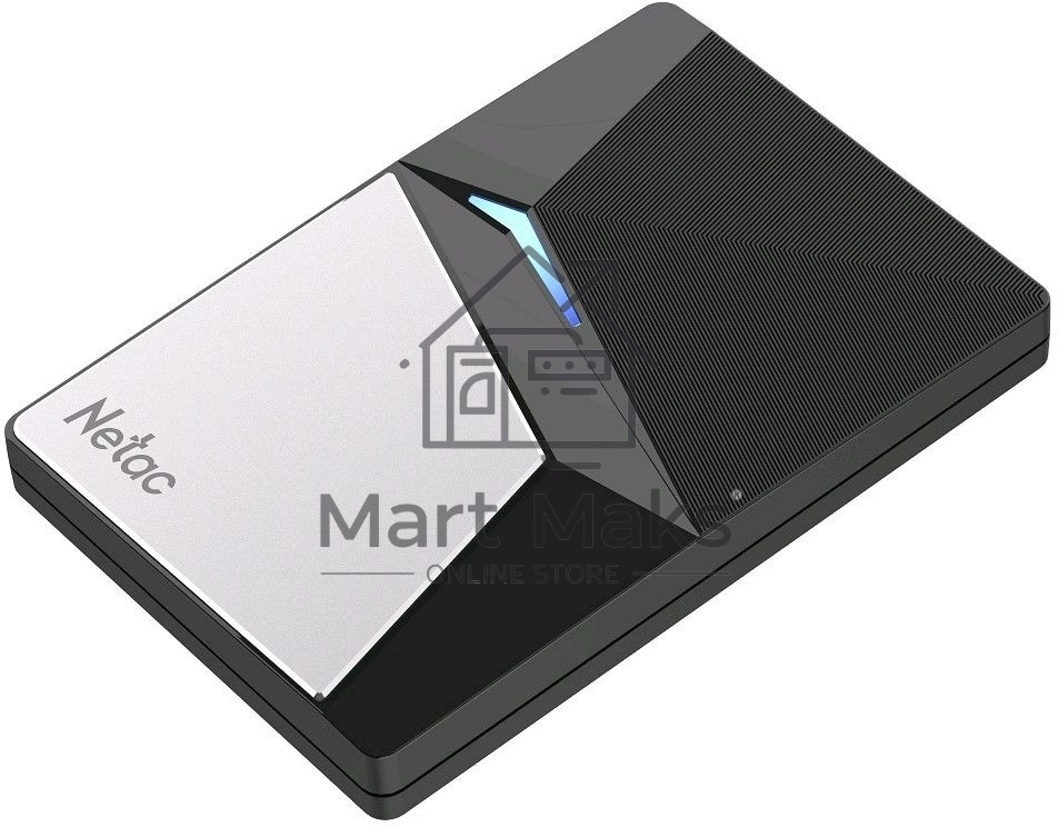 Накопитель внешний SSD External Netac 2.0Tb Z7S <NT01Z7S-002T-32BK> (USB3.2, up to 550/480MBs, 89х60х11.5mm, Aluminium+Steel+Plastic)