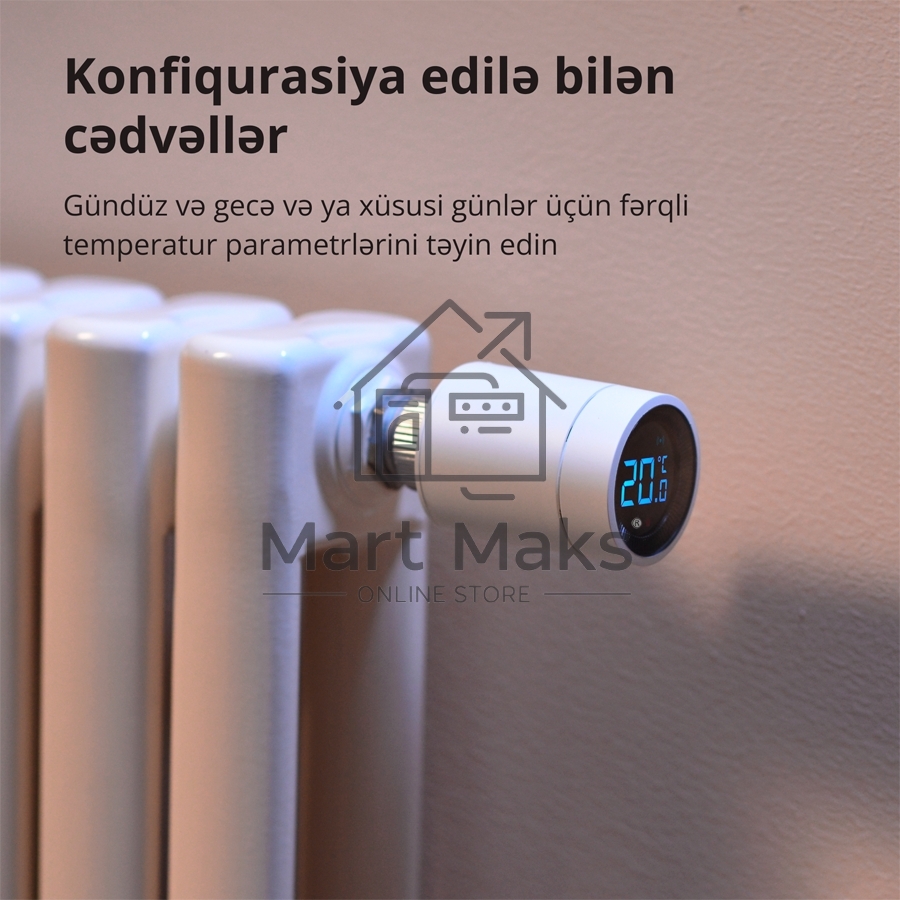 Термоголовка Aqara Smart Radiator Thermostat E1 (SRTS-A01) для радиат. резьбовой
