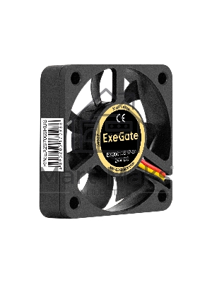 Вентилятор для корпуса ExeGate EX05010S3P-24 черный, 50 мм, 7200 об/мин, 39 дБ, 3 pin
