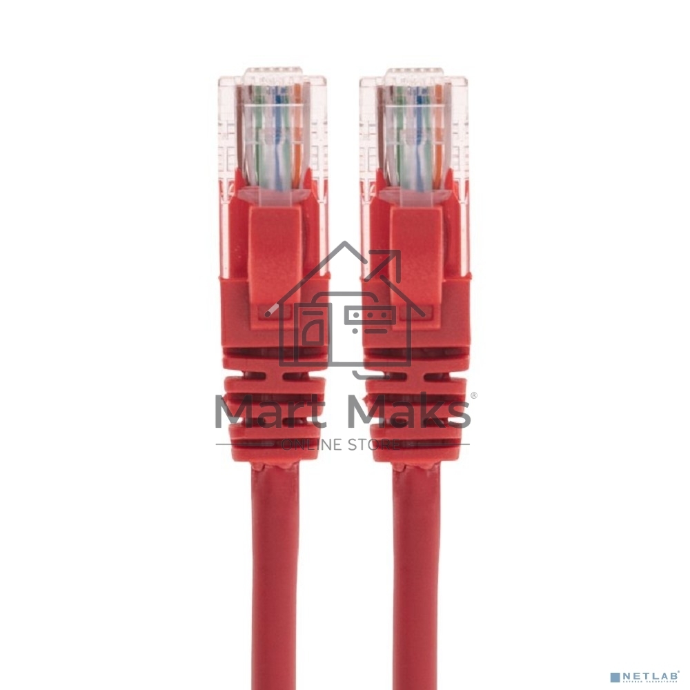 Патч-корд U/UTP Rexant cat.5e, RJ45-RJ45, 26AWG, ZH нг(А)-HF, красный, 1 м