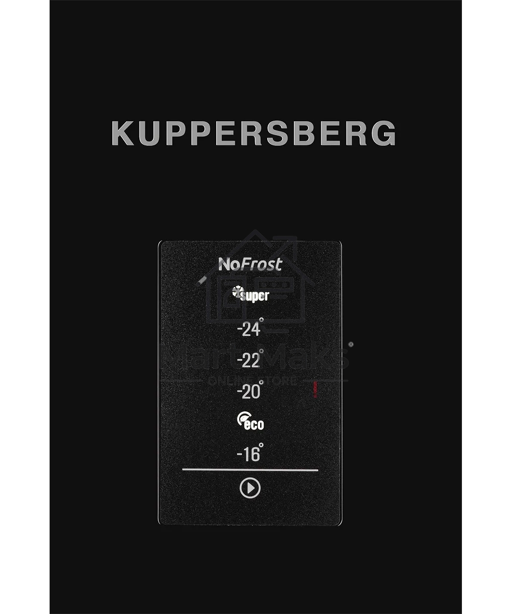 Морозильная камера Kuppersberg NFS 186 BK черный, 280л, 7 ящиков