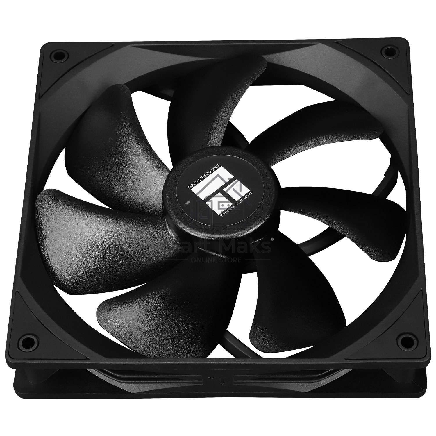 Кулер для корпуса Thermalright TL-C14C черный (140x140x25mm, 4-pin PWM, 75.8CFM, 26.4dBA, 1500RPM)